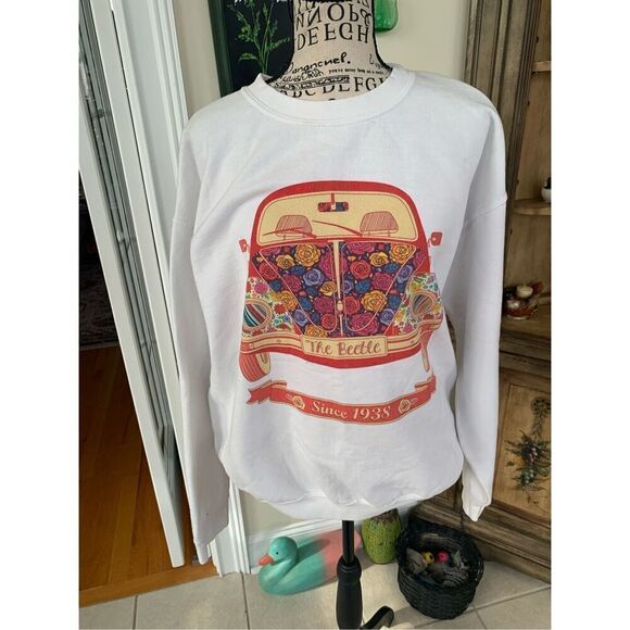 Gildan Vintage Volkswagen Beetle Sweatshirt Unisex - Picture 7 of 8